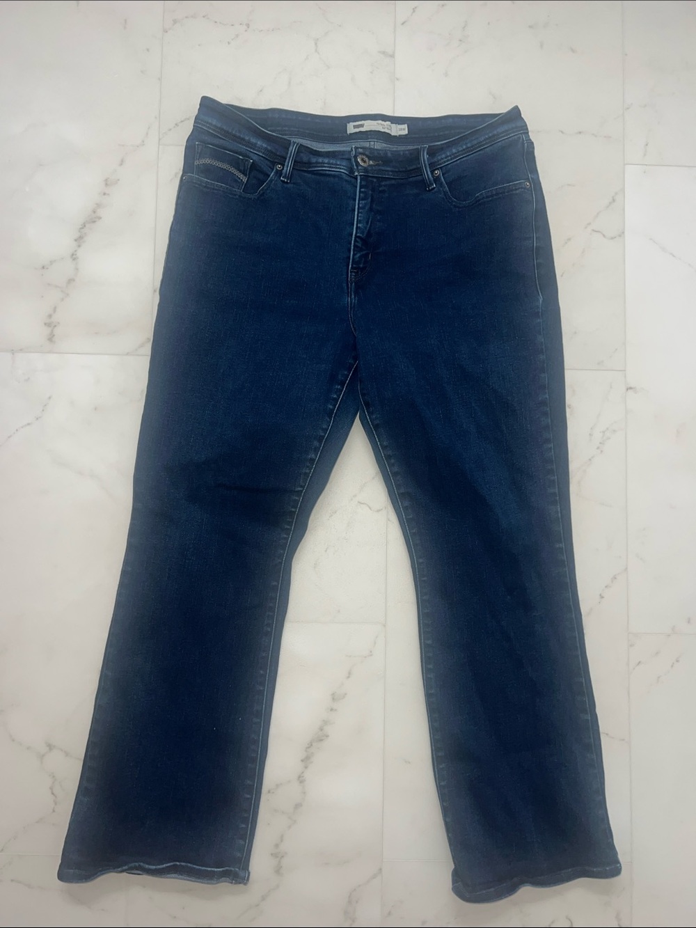 Levi's Dark Blue Boot Cut Women's Jeans Plus Size 18W